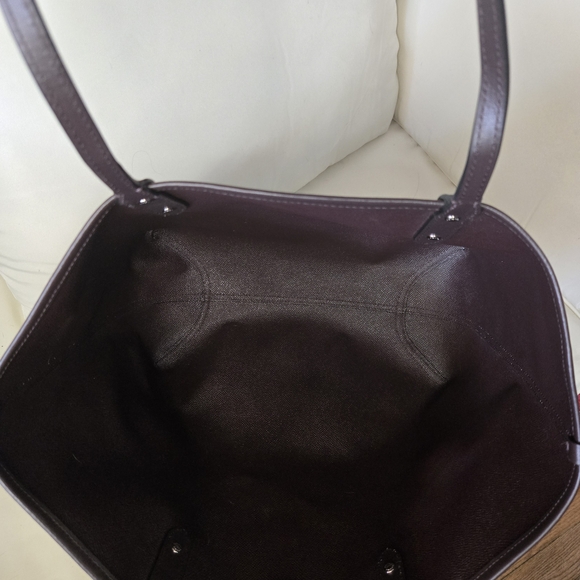 Coach Camouflage City Tote Bag - Red and Brown Rare - Picture 4 of 8